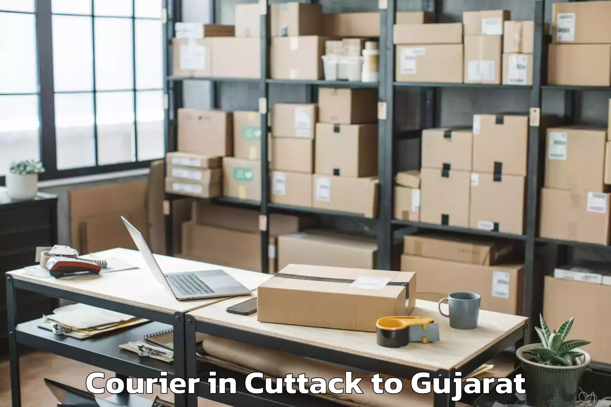 Book Cuttack to Deendayal Port Trust Courier